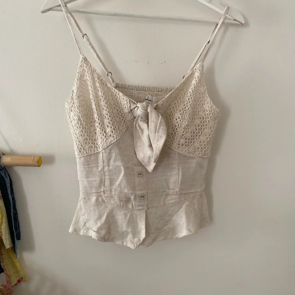 Cottage Core Boho Style Lace Blouse Size Small NWOT - Picture 7 of 8